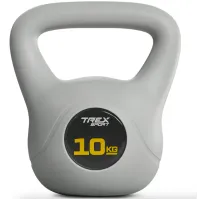 Гиря вінілова 10кг Trex Sport TX-010CKB сірий