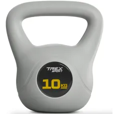 Гиря виниловая 10кг Trex Sport TX-010CKB серый