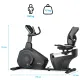 Горизонтальний велотренажер Gymtek XBR6000 електромагнітний синій