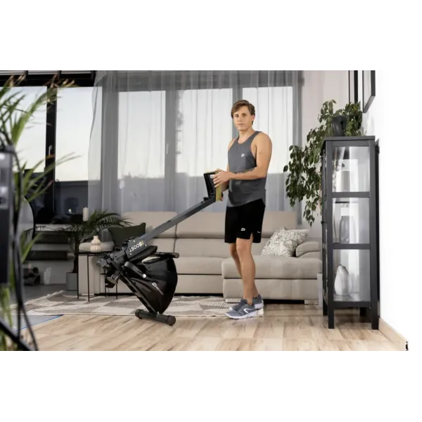 Гребний тренажер Hop-Sport HS-030R Boost золотистий