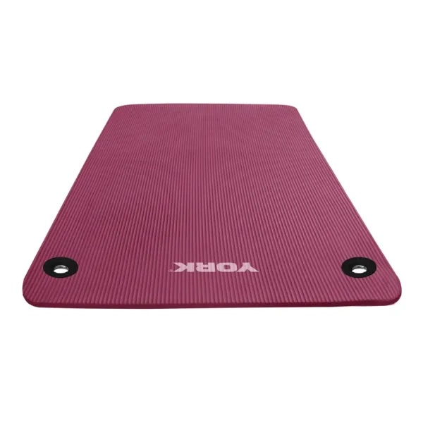 Мат для фітнесу з отворами York Fitness NBR 1см рожевий