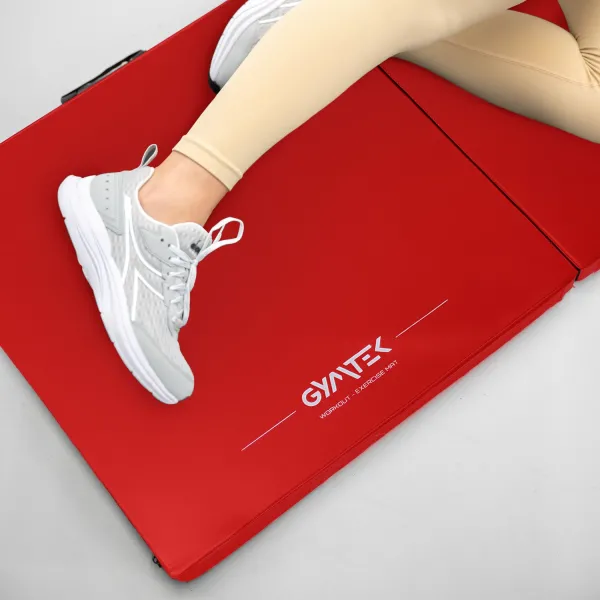 Мат гімнастичний твердий Gymtek 5см червоний