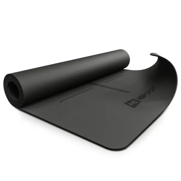 Йога-мат Hop-Sport PU 0,5см 183 x 68см HS-P005GM чорний