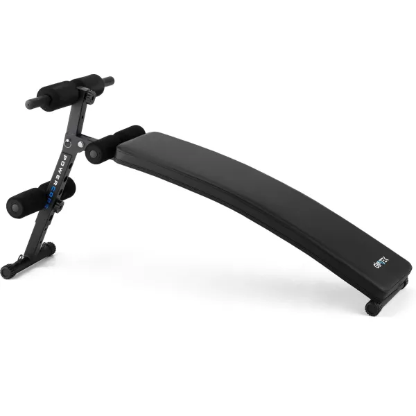 Похила лава для тренувань преса Gymtek XL200 з еспандерами для дому