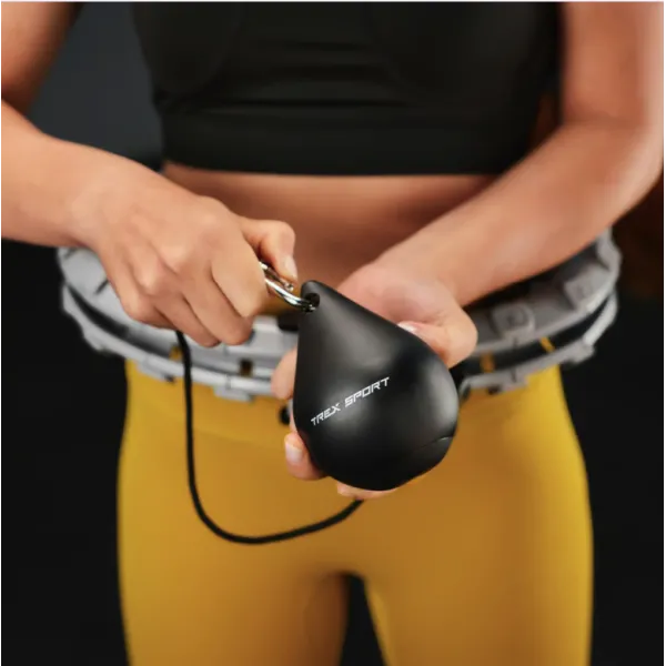Хулахуп Trex Sport TX-020CHH масажний з обважнювачем та лічильником сірий