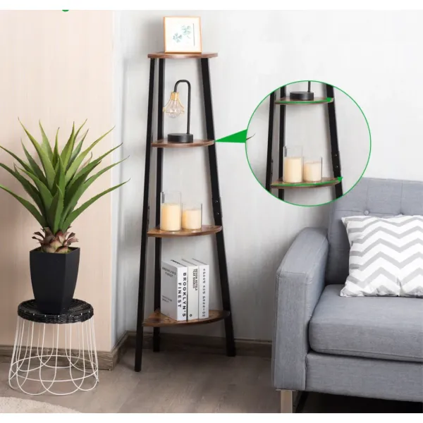 Етажерка Costway Leo кутова в стилі Loft
