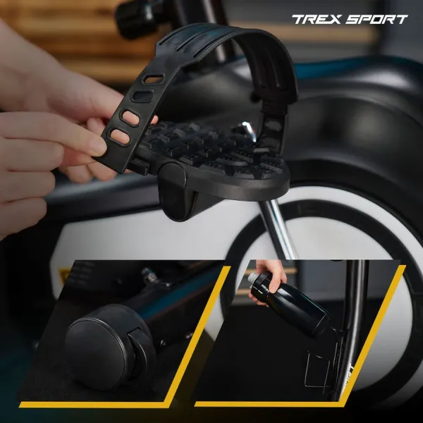 Велотренажер Trex Sport TX-400MB Reck магнітний чорно-білий