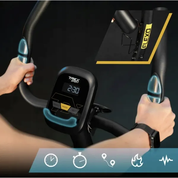 Велотренажер Trex Sport TX-450MB FLEXO магнітний сірий
