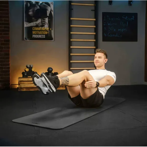 Коврик для йоги Trex Sport TX-018NGM NBR 1см 180х60 черный