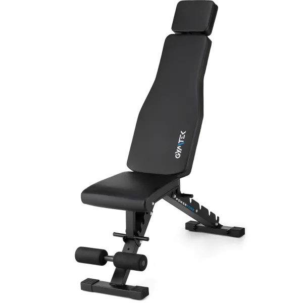 Складана регульована лавка для тренувань Gymtek XL500 з еспандерами