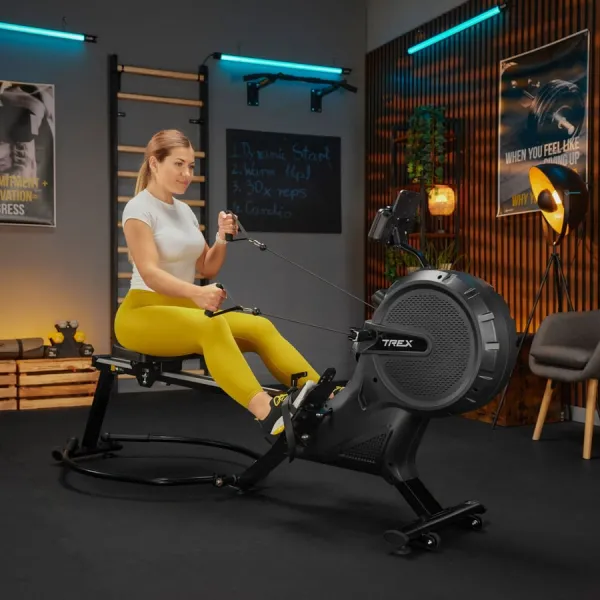 Гребной тренажер Trex Sport APRON TX-880RM аэромагнитный черный