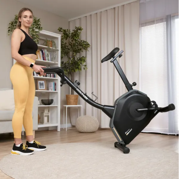 Велотренажер Hop-Sport HS-4000H Grant чорно-золотистий