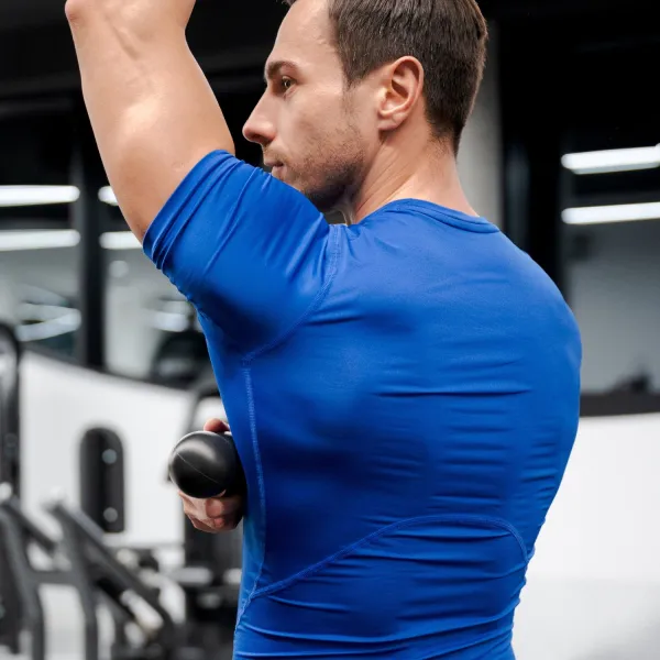 Масажний м'яч Gymtek 63 мм подвійний чорний