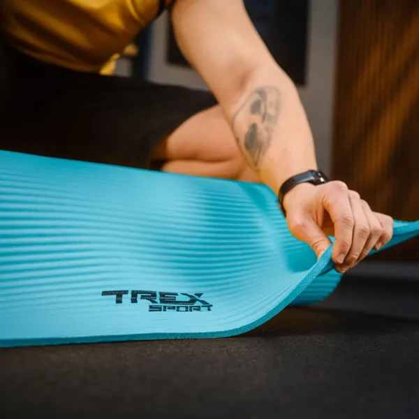 Коврик для йоги Trex Sport TX-019NGM NBR 1см 190х80 голубой