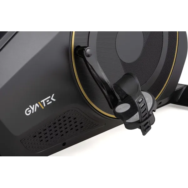 Горизонтальний велотренажер Gymtek XBR6000 електромагнітний золотистий