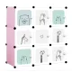 Модульна шафа-органайзер Leobert Kids для дитячих іграшок рожевий