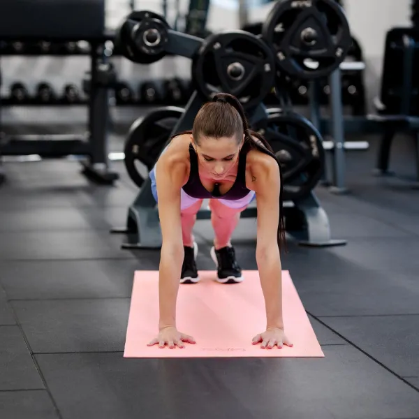 Коврик (мат) для фитнеса и йоги Gymtek 0,5см розовый