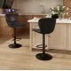 Комплект барних стільців Costway Dantes зі спинкою в стилі Loft
