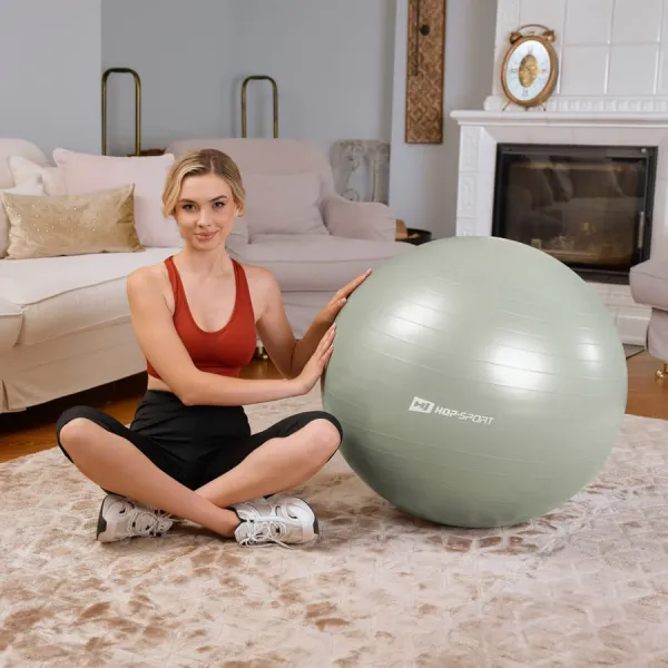 Фитбол Hop-Sport 85см шалфейный + насос