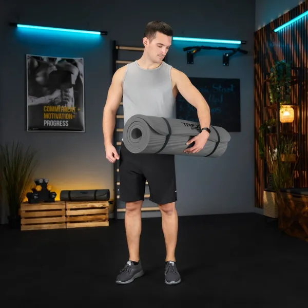Коврик для йоги Trex Sport TX-029NGM NBR 2см 190х80 серый