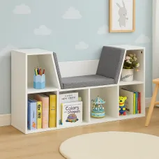 Шкаф-органайзер Costway Kinder с подушкой для сидения