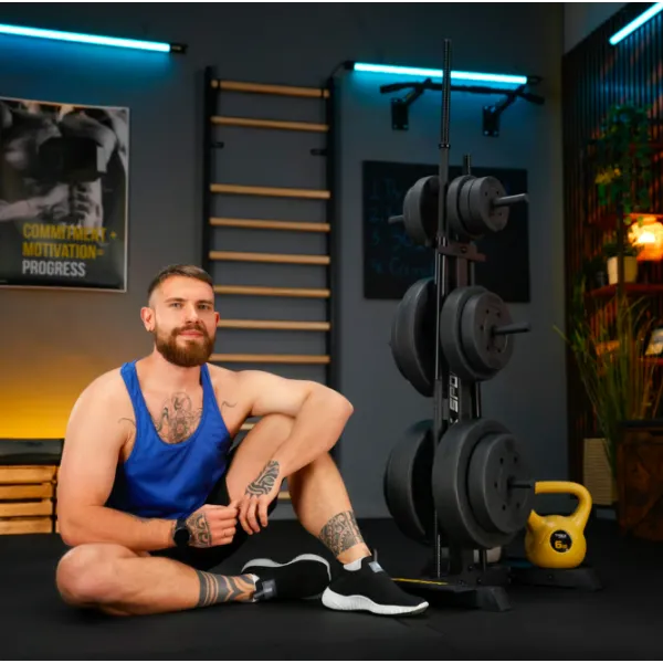 Стійка для дисків та грифів Trex Sport TX-065WR з полицями