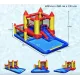Надувний водний центр Costway Happyland з гіркою 400см з вентилятором