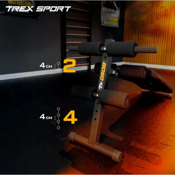 Скамья тренировочная Trex Sport TX-050B для пресса