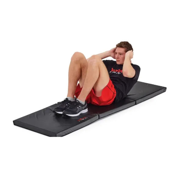Мат гімнастичний твердий York Fitness 5см чорний