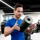 Масажний ролик Gymtek для йоги та фітнесу EPP 30*15см чорно-зелений