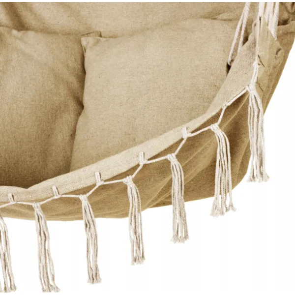 Бразильское кресло - гамак Outtec Boho Sois XXL бежевый