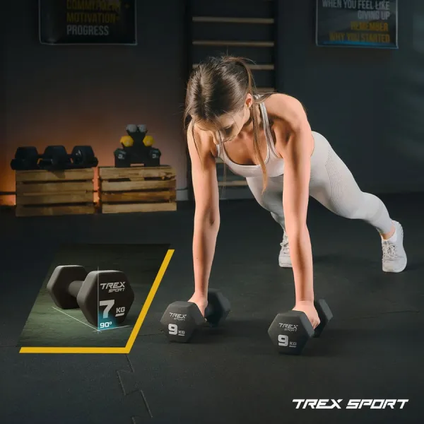 Гантелі для фітнесу неопренові TREX Sport TX-010VD 2x1кг