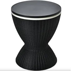 Стол-холодильник Costway Curver с регулируемой высотой 30L черный