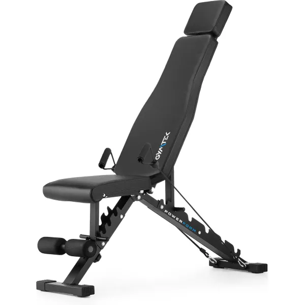 Складана регульована лавка для тренувань Gymtek XL500 з еспандерами