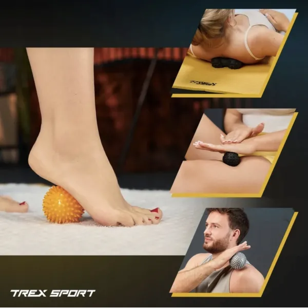 Набір масажних м'ячів Trex Sport TX-005MSC 5в1 для йоги та фітнесу EPP
