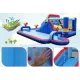 Надувний парк Costway Fun Kids із водними гірками (без вентилятора)