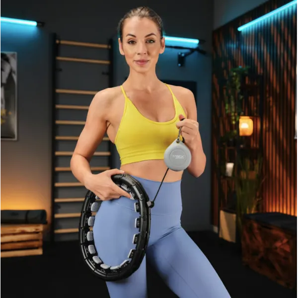 Хулахуп Trex Sport TX-010CHH масажний з обважнювачем чорний