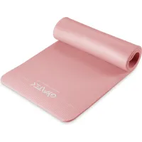 Килимок (мат) для фітнесу Queenfit NBR 1,5см рожевий