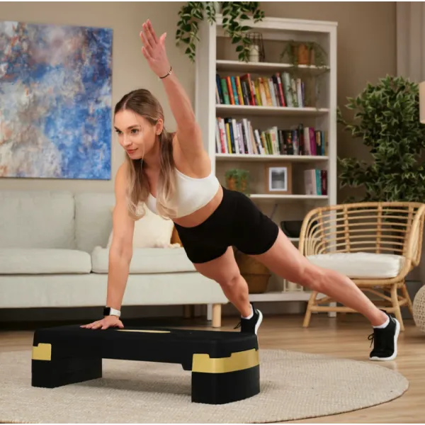 Степ платформа Hop-Sport HS-PP033AS чорно-золота