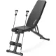 Складана регульована лава для тренувань Gymtek XL400 з еспандерами для дому