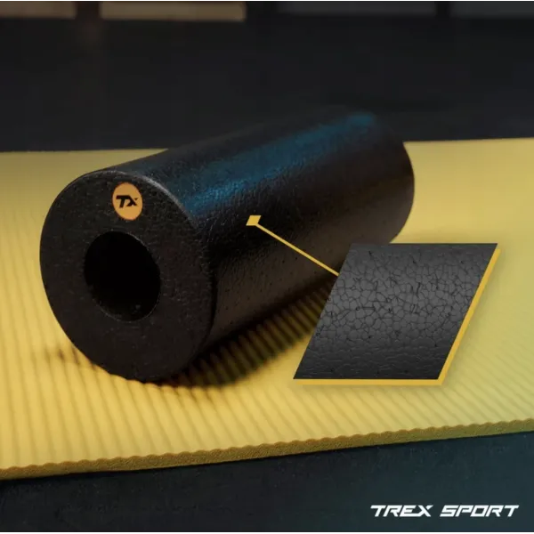 Роллер масажер гладкий Trex Sport TX-033EPR EPP 33см чорний