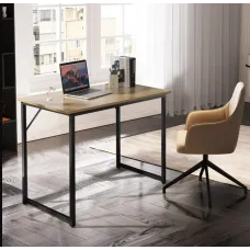 Письменный стол Costway Homart со стальным каркасом натуральный