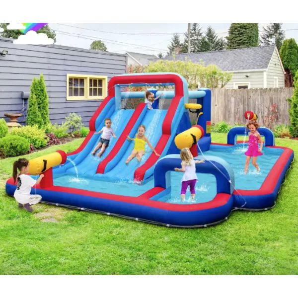Надувний парк Costway Fun Kids із водними гірками (без вентилятора)