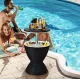 Стол-холодильник Costway Curver с регулируемой высотой 30L черный