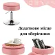 Крісло трансформер Costway Meri з місцем для зберігання рожевий