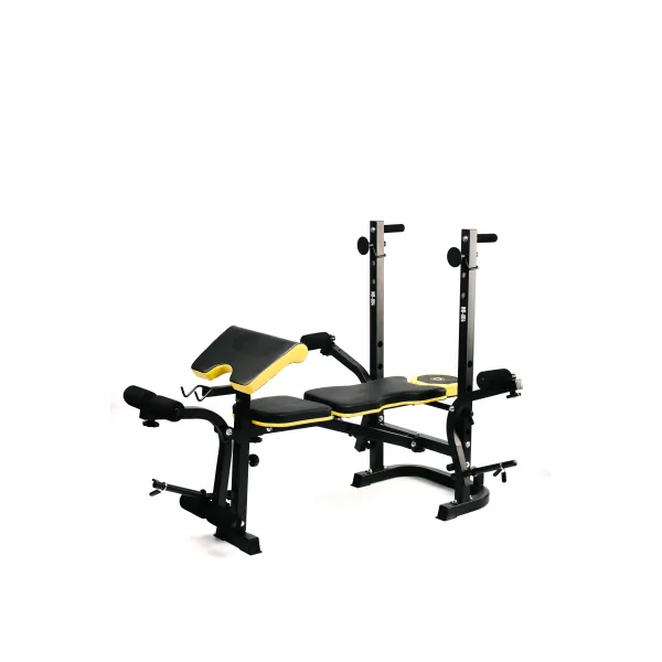 Набір Besport PowerPro 89кг з прямим грифом та лавою Besport WB-004