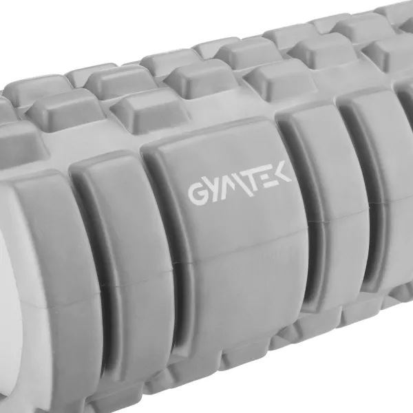 Масажний ролик Gymtek для йоги та фітнесу EVA 33*14см сірий
