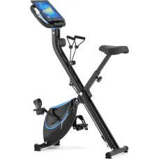 Велотренажер Gymtek FX600 магнитный складной с эспандерами синий