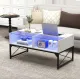 Журнальный стол Costway Moderne с подсветкой мраморный