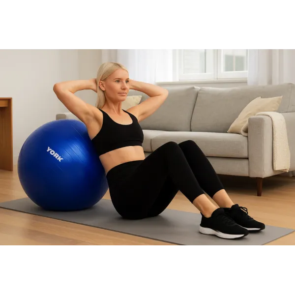 Фитбол York Fitness 65см синий + насос